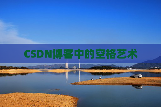 CSDN博客中的空格艺术